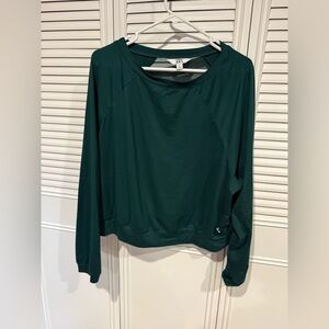 JoyLab Green Relaxed Crop Sweatshirt